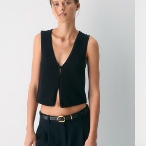 Aritzia Wilfred Basque Sweater Vest